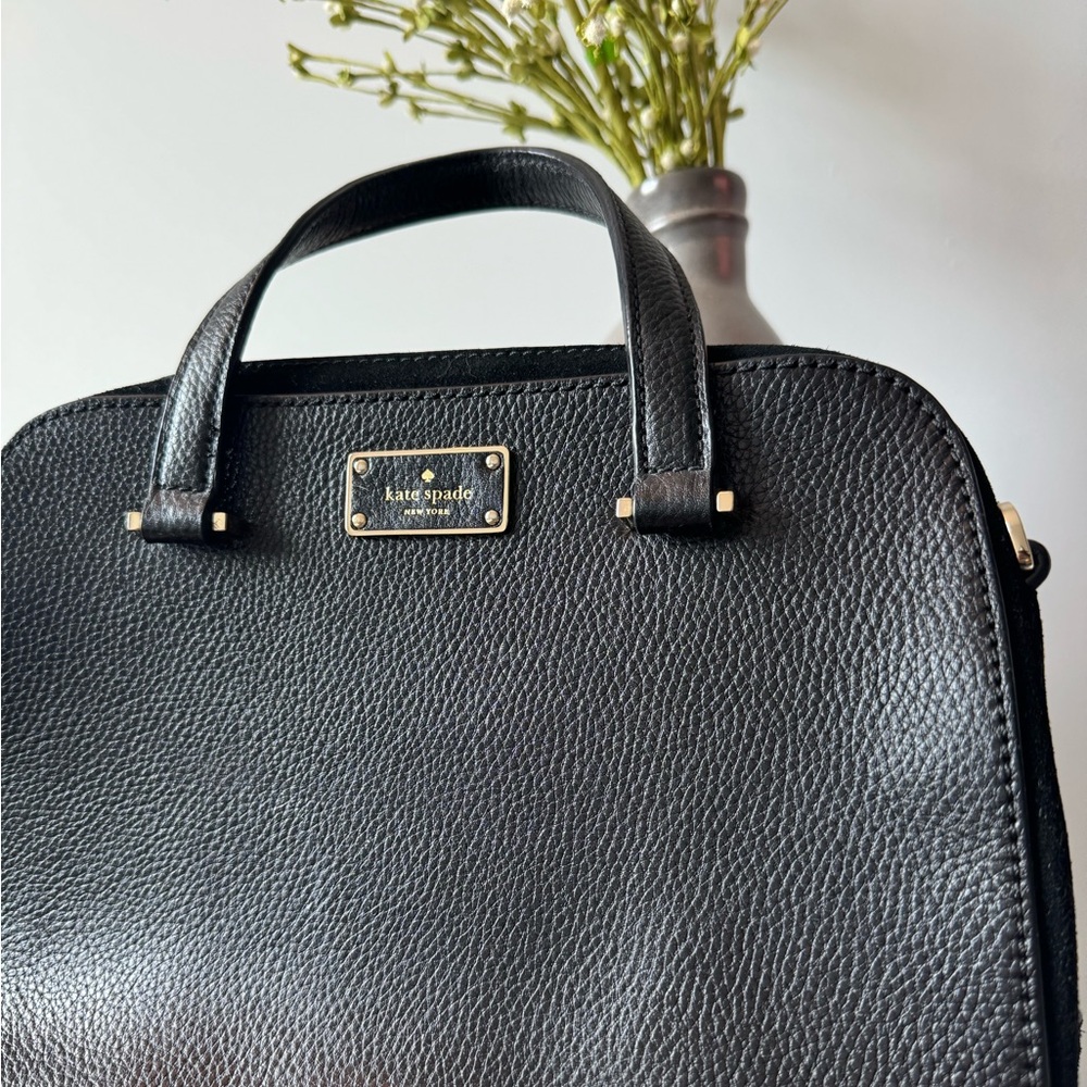 Black & Velour Kate Spade Bag